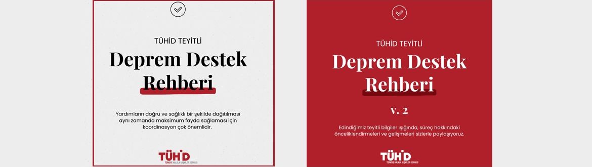TÜHİD Teyitli Deprem Destek Rehberi...